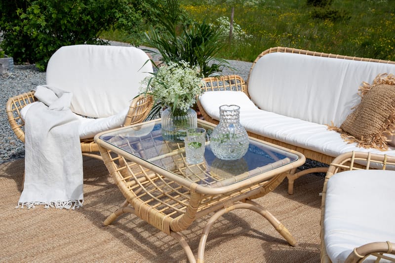 Cafébord Moana 95 cm Tre/natur - Venture Home - Loungebord & Sofabord utendørs
