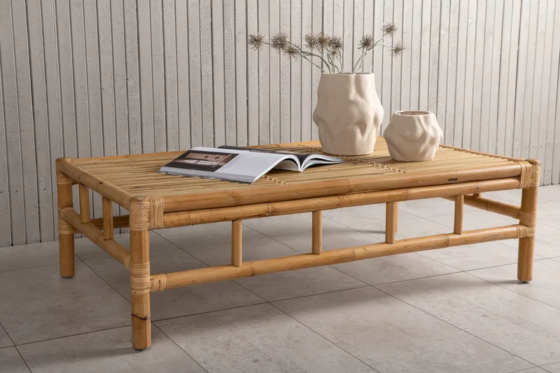 Cane Sofabord 120 cm - Tre/natur - Hagemøbler & utemiljø - Hagebord - Loungebord & Sofabord utendørs