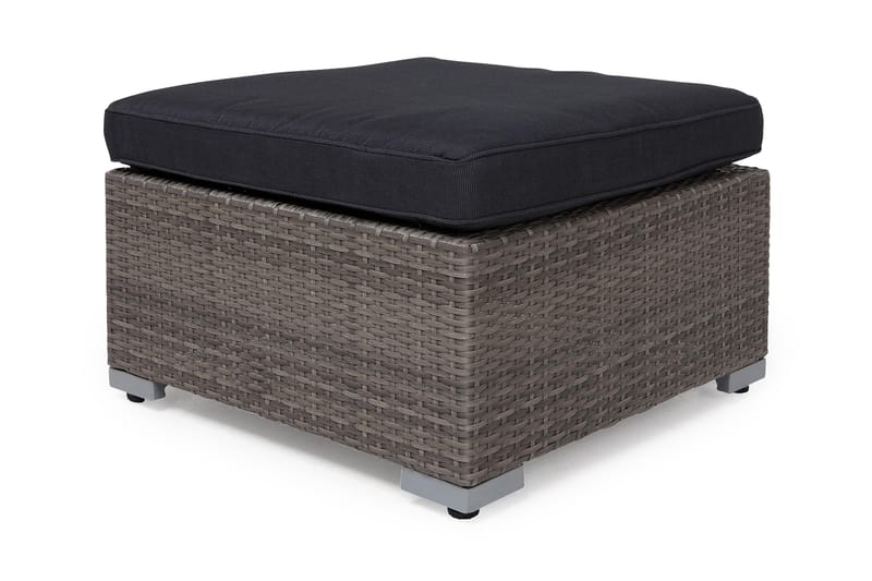 Divan/Bord Wisconsin Kunstrotting/Grå/Brun - Grå|Beige - Hagemøbler & utemiljø - Hagebord - Loungebord & Sofabord utendørs