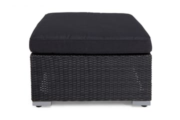 Divan/Bord Wisconsin Kunstrotting/Svart - Svart - Hagemøbler & utemiljø - Hagebord - Loungebord & Sofabord utendørs