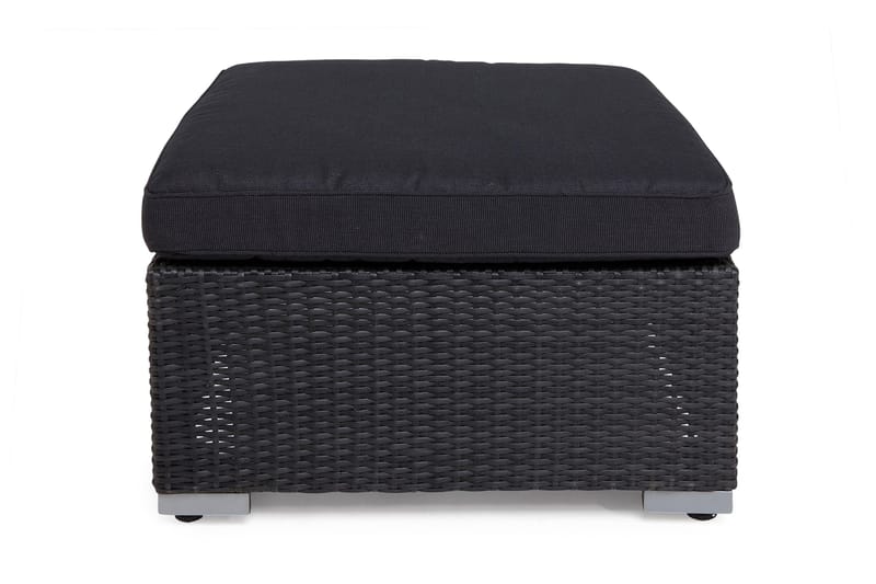 Divan/Bord Wisconsin Kunstrotting/Svart - Svart - Hagemøbler & utemiljø - Hagebord - Loungebord & Sofabord utendørs