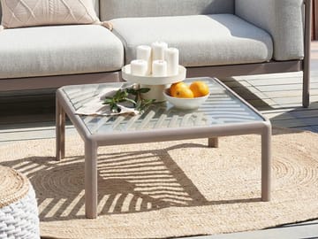 Sofabord utendørs Ferretti 69 cm - Grå/Beige - Hagemøbler & utemiljø - Hagebord - Loungebord & Sofabord utendørs