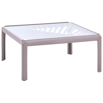 Sofabord utendørs Ferretti 69 cm - Grå/Beige - Hagemøbler & utemiljø - Hagebord - Loungebord & Sofabord utendørs