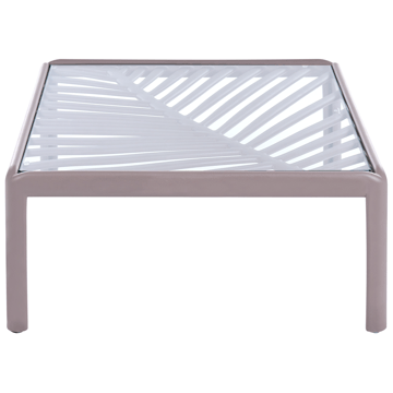 Sofabord utendørs Ferretti 69 cm - Grå/Beige - Hagemøbler & utemiljø - Hagebord - Loungebord & Sofabord utendørs