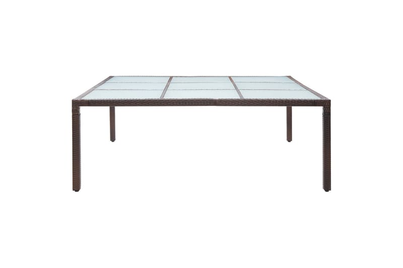 Hagebord brun 200x200x74 cm polyrotting - Loungebord & Sofabord utendørs