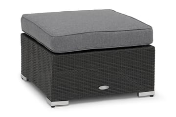 Hillerstorp Madison sofabord og loungebord utendørs 64 cm kunstrattan glass - Svart - Hagemøbler & utemiljø - Hagebord - Loungebord & Sofabord utendørs