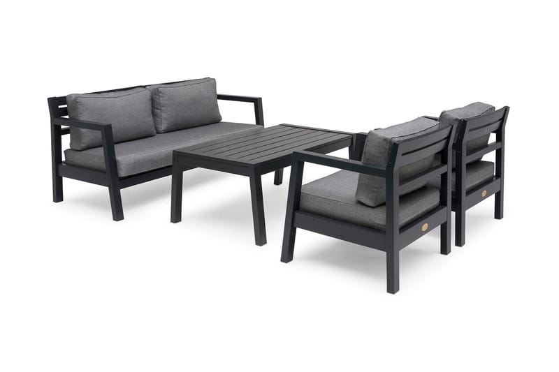 Hillerstorp Stoltö spisebord og sofabord utendørs 120 cm furu tre - Svart - Hagemøbler & utemiljø - Hagebord - Loungebord & Sofabord utendørs