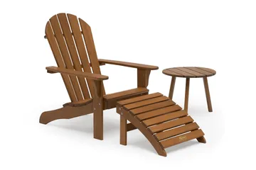 Hillerstorp Tennessee rundt sidebord utendørs 50 cm tre furu - Brun - Hagemøbler & utemiljø - Hagebord - Loungebord & Sofabord utendørs