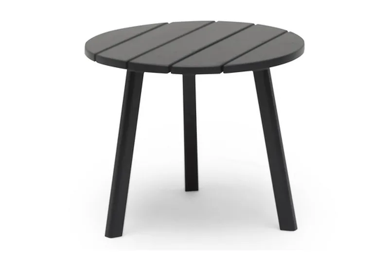 Hillerstorp Tennessee rundt sidebord utendørs 50 cm tre furu, Svart