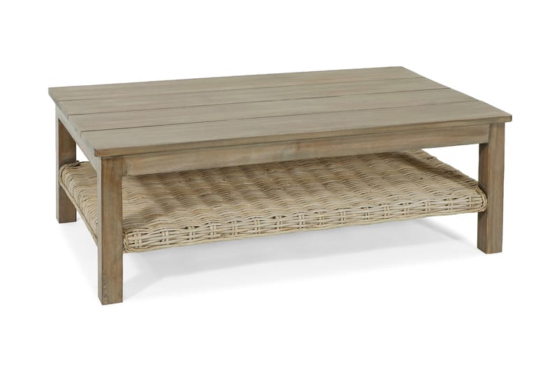 KULLEN BORD 111X67 H.40 ANT. GRÅ MANGO - BORD NATURROTTING - Hagemøbler & utemiljø - Hagebord - Loungebord & Sofabord utendørs