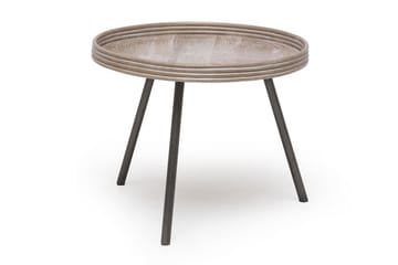 Leicester Bord Ø60 cm - Grå|Beige - Hagemøbler & utemiljø - Hagebord - Loungebord & Sofabord utendørs