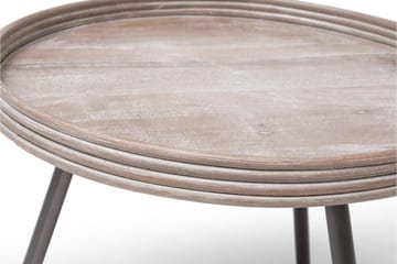 Leicester Bord Ø60 cm - Grå|Beige - Hagemøbler & utemiljø - Hagebord - Loungebord & Sofabord utendørs