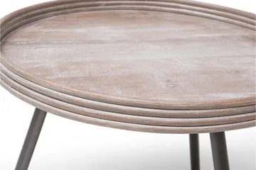 Leicester Bord Ø60 cm - Grå|Beige - Hagemøbler & utemiljø - Hagebord - Loungebord & Sofabord utendørs