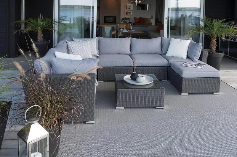 Madison Divan/Bord - Svart - Hagemøbler & utemiljø - Hagebord - Loungebord & Sofabord utendørs