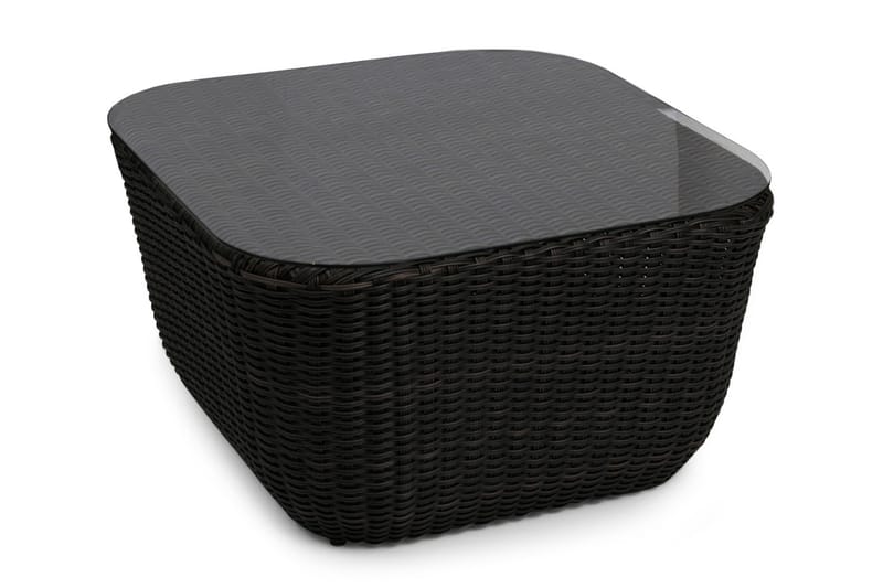 MONTE CARLO/S SORT/BRUN BORD 80X80X40 2T - Sort|brun - Hagemøbler & utemiljø - Hagebord - Loungebord & Sofabord utendørs