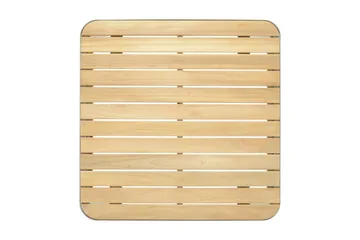 Portals Cafébord 72 cm - Hvit/Tre - Hagemøbler & utemiljø - Hagebord - Loungebord & Sofabord utendørs