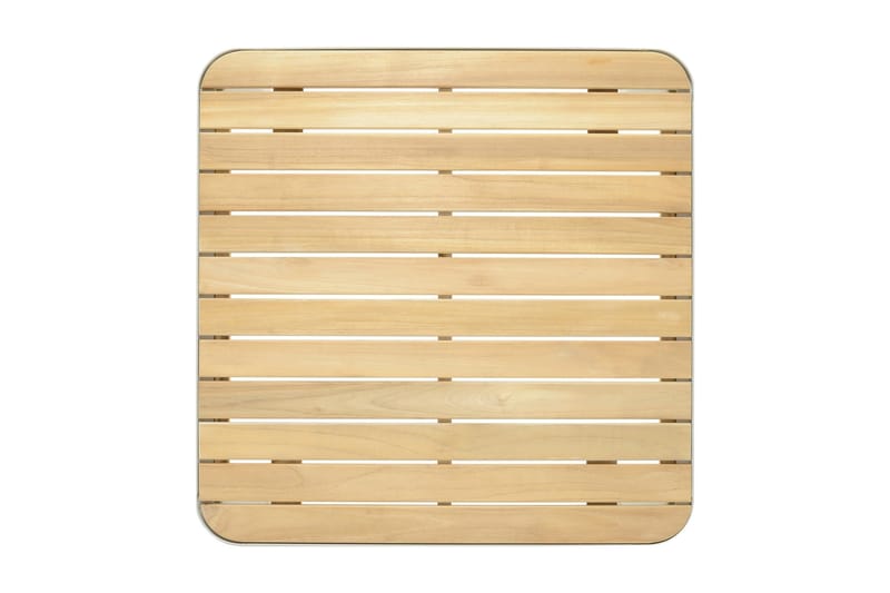 Portals Cafébord 72 cm - Hvit/Tre - Hagemøbler & utemiljø - Hagebord - Loungebord & Sofabord utendørs