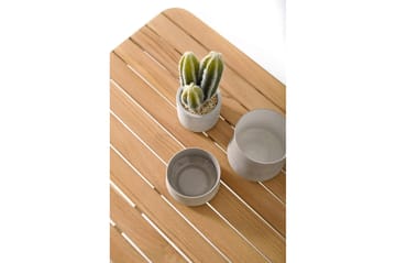 Portals Cafébord 72 cm - Hvit/Tre - Hagemøbler & utemiljø - Hagebord - Loungebord & Sofabord utendørs