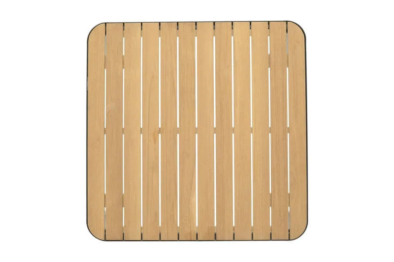 Portals Cafébord 72 cm - Svart/Tre - Hagemøbler & utemiljø - Hagebord - Loungebord & Sofabord utendørs