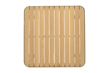 Portals Cafébord 72 cm - Svart/Tre - Hagemøbler & utemiljø - Hagebord - Loungebord & Sofabord utendørs