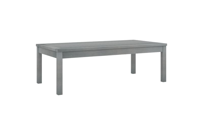 Salongbord 100x50x33 cm grå heltre akasie - Grå - Loungebord & Sofabord utendørs