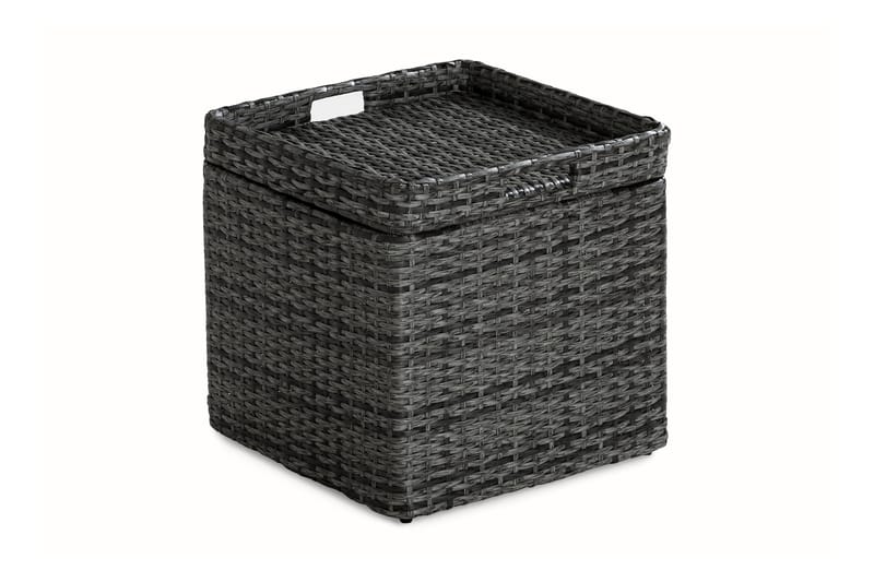 Sidebord Bahamas med Oppbevaring 45x45 cm - Grå - Loungebord & Sofabord utendørs