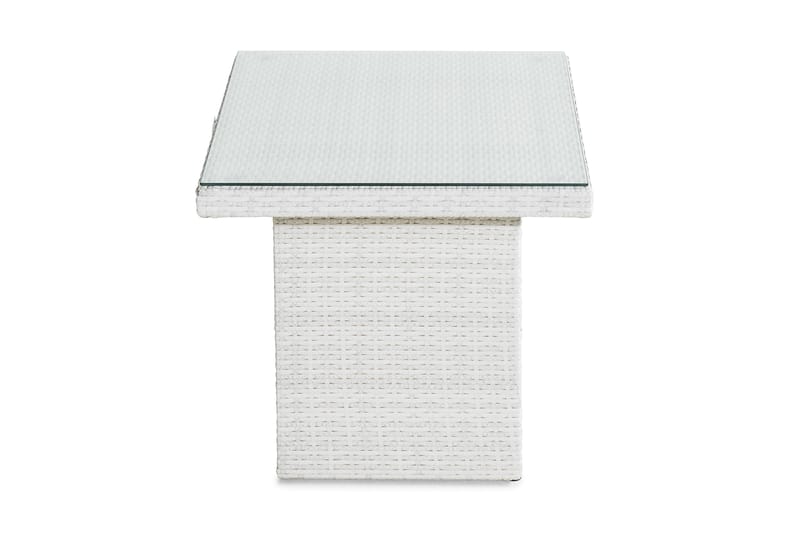 Sofabord Bahamas 100x60 cm Høyt - Hvit - Loungebord & Sofabord utendørs