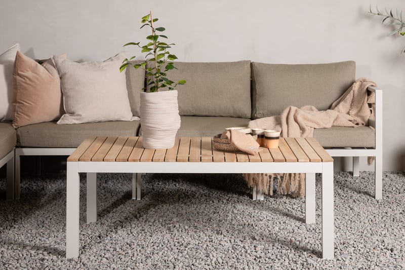Sofabord Brasilia 110x60 Hvit - Venture Home - Loungebord & Sofabord utendørs