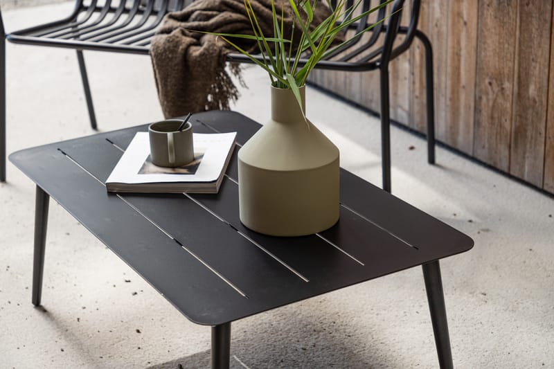 Sofabord Lina 100 cm Svart - Venture Home - Loungebord & Sofabord utendørs