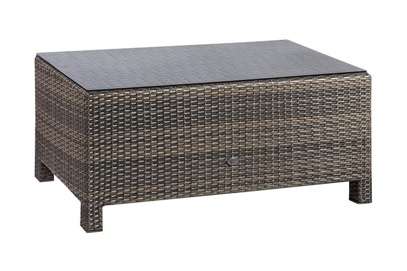 Sofabord Sevilla 71x71xH30 cm Mørkebrun - Loungebord & Sofabord utendørs