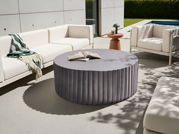 Sofabord utendørs Pozza 117 cm - Svart/gull - Hagemøbler & utemiljø - Hagebord - Loungebord & Sofabord utendørs