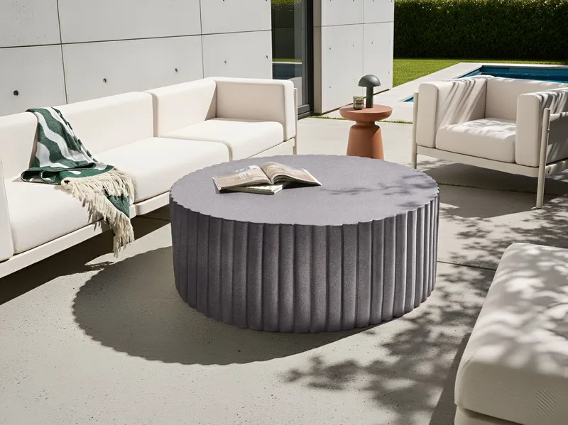 Sofabord utendørs Pozza 117 cm - Svart/gull - Hagemøbler & utemiljø - Hagebord - Loungebord & Sofabord utendørs