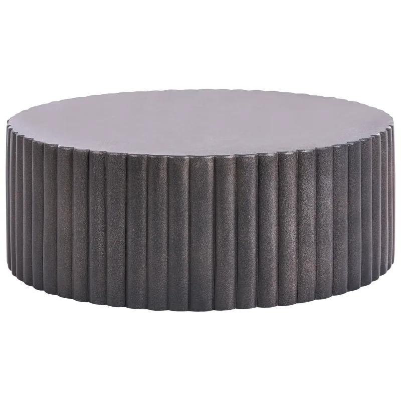 Sofabord utendørs Pozza 117 cm, Svart/gull