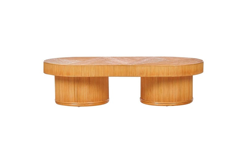 Soffbord Beliani Airole Light wood - Hagemøbler & utemiljø - Hagebord - Loungebord & Sofabord utendørs
