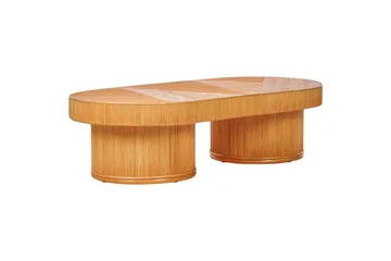 Soffbord Beliani Airole Light wood - Hagemøbler & utemiljø - Hagebord - Loungebord & Sofabord utendørs