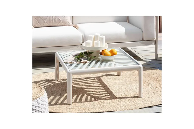Soffbord Beliani Ferretti Beige - Hagemøbler & utemiljø - Hagebord - Loungebord & Sofabord utendørs