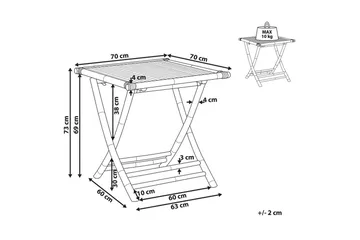 Soffbord Beliani Molise Light wood - Hagemøbler & utemiljø - Hagebord - Loungebord & Sofabord utendørs