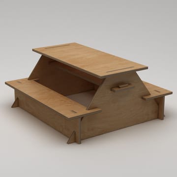 Somira Spisebord utendørs 160 cm - naturlig tre - Hagemøbler & utemiljø - Hagebord - Piknikbord