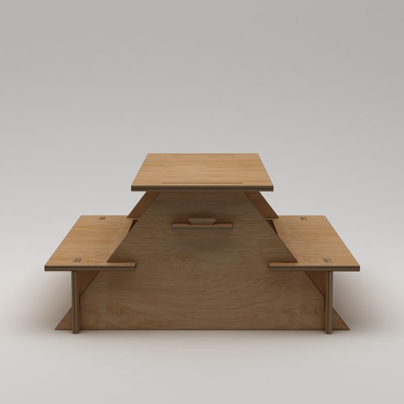 Somira Spisebord utendørs 160 cm - naturlig tre - Hagemøbler & utemiljø - Hagebord - Piknikbord