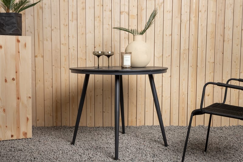 Spisebord Break 90 cm Svart - Venture Home - Spisebord ute
