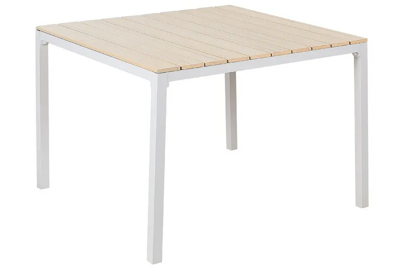 Spisebord Edmundston 95x95 cm, Beige/Hvit
