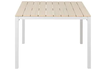 Spisebord Edmundston 95x95 cm - Beige/Hvit - Hagemøbler & utemiljø - Hagebord - Spisebord ute