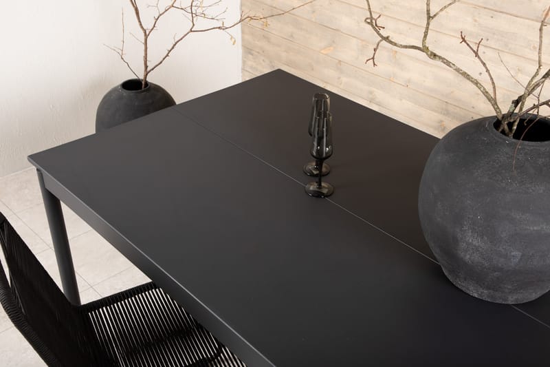 Spisebord Modena 200 cm Svart - Venture Home - Spisebord ute