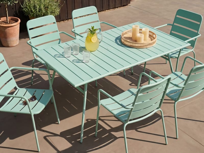 Spisebord Terenzo 160 cm - Mintgrønn - Hagemøbler & utemiljø - Hagebord - Spisebord ute