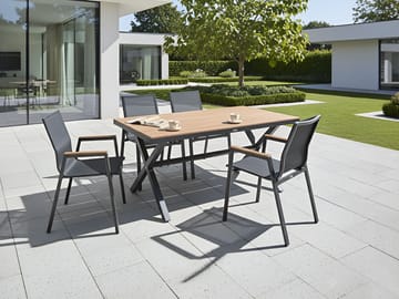 Spisebord Tiano 160 cm - Brun - Hagemøbler & utemiljø - Hagebord - Spisebord ute