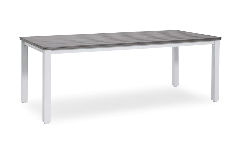 Arlöv BORD 90X200 cm - Hvit|grå - Spisebord ute