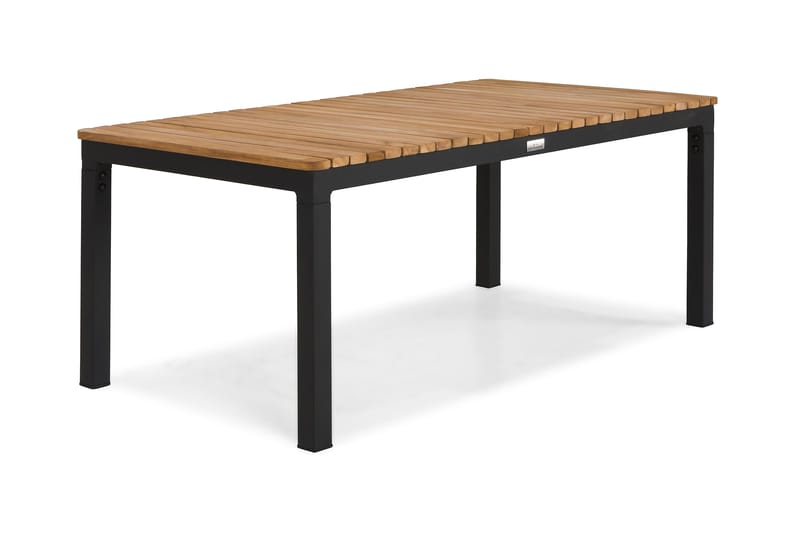 Bahamas Sofabord Utendørs 110x60 cm - Svart|Teak - Hagemøbler & utemiljø - Hagebord - Spisebord ute