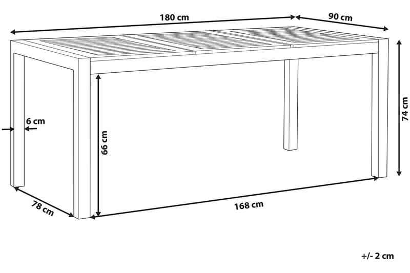 Balenya Hagebord - Brun - Hagemøbler & utemiljø - Hagebord - Spisebord ute