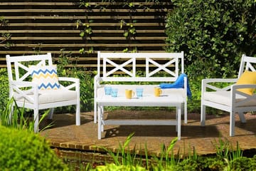 Baltic Hagebord 100 cm - Hvit - Hagemøbler & utemiljø - Hagebord - Spisebord ute