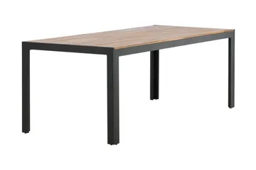 Bois Spisebord 200 cm Svart/Brun - Venture Home - Hagemøbler & utemiljø - Hagebord - Spisebord ute